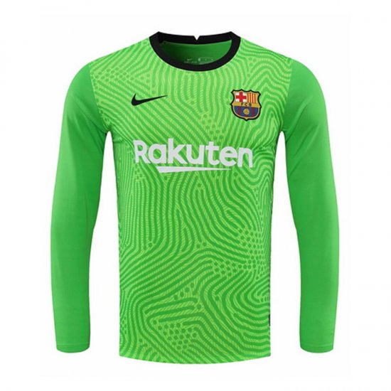 Maglia Barcellona Portiere Manica Lunga 20-21 Verde - Clicca l'immagine per chiudere