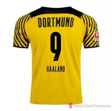 Maglia Borussia Dortmund Giocatore Haaland Home 21-22 Maglia Borussia Dortmund Giocatore Haaland Home 21-22