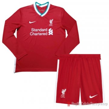 Maglia Liverpool Home Maniche Lunghe Bambino 20-21 Maglia Liverpool Home Maniche Lunghe Bambino 20-21