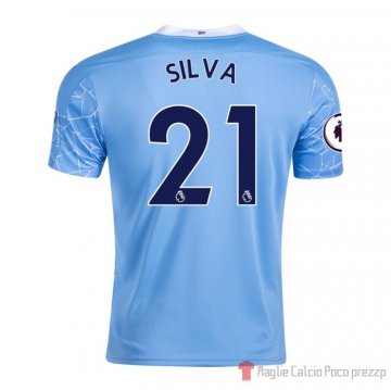 Maglia Manchester City Giocatore Silva Home 20-21