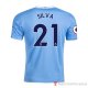 Maglia Manchester City Giocatore Silva Home 20-21