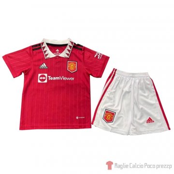 Maglia Manchester United Home Bambino 22-23 Maglia Manchester United Home Bambino 22-23