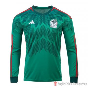 Maglia Messico Home Maniche Lunghe 2022 Maglia Messico Home Maniche Lunghe 2022
