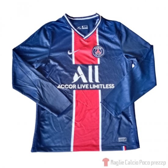 Maglia Paris Saint-Germain Home Manica Lunga 2020/2021 - Clicca l'immagine per chiudere