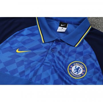 Maglia Polo Chelsea 22-23 Blu