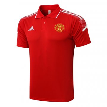 Maglia Polo Del Manchester United Ucl 21-22 Rojo Maglia Polo Del Manchester United Ucl 21-22 Rojo
