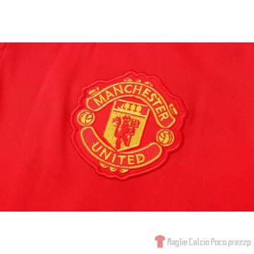 Maglia Polo Del Manchester United Ucl 21-22 Rojo