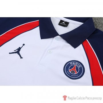 Maglia Polo Paris Saint-germain Jordan 2022-23 Bianco