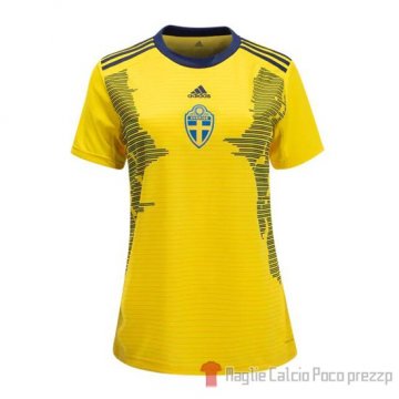 Maglia Svezia Home Donna 2019 Maglia Svezia Home Donna 2019
