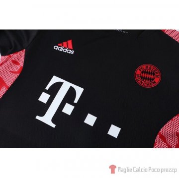 Tuta Da Track Bayern Munich Manica Corta 2022-23 Nero - Pantalon Corto