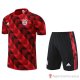 Tuta Da Track Bayern Munich Manica Corta 22-23 Rosso - Pantalon Corto