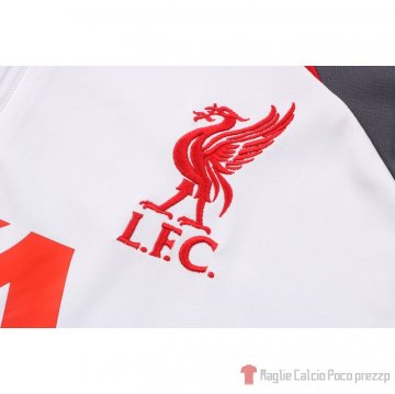 Tuta Da Track Felpa Liverpool 22-23 Bianco