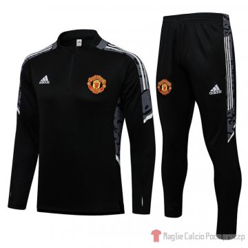 Tuta Da Track Felpa Manchester United Ucl 21-22 Nero Tuta Da Track Felpa Manchester United Ucl 21-22 Nero
