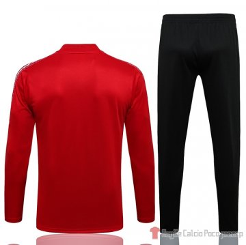 Tuta Da Track Felpa Manchester United Ucl 21-22 Rosso