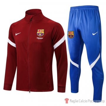 Tuta Da Track Giacca Barcellona 21-22 Rosso Tuta Da Track Giacca Barcellona 21-22 Rosso