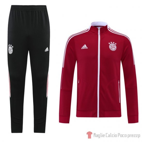 Tuta Da Track Giacca Bayern Munich Bambino 21-22 Rosso - Clicca l'immagine per chiudere