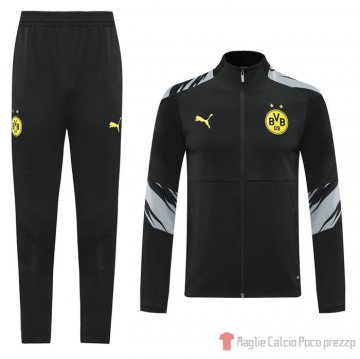 Tuta Da Track Giacca Borussia Dortmund 2020-21 Nero Tuta Da Track Giacca Borussia Dortmund 2020-21 Nero