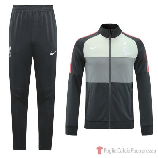 Tuta Da Track Giacca Liverpool 2020-2021 Grigio - Clicca l'immagine per chiudere