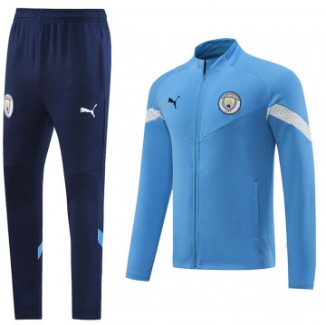 Tuta Da Track Giacca Manchester City 2022-2023 Blu