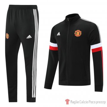 Tuta Da Track Giacca Manchester United 2021-2022 Nero