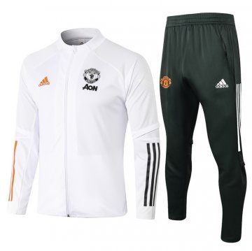 Tuta Da Track Giacca Manchester United Bambino 20-21 Bianco