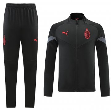 Tuta Da Track Giacca Milan 2022-2023 Nero Tuta Da Track Giacca Milan 2022-2023 Nero