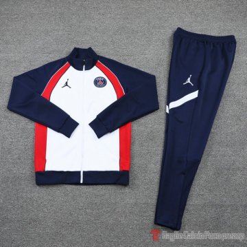 Tuta Da Track Giacca Paris Saint-germain Jordan 21-22 Bianco