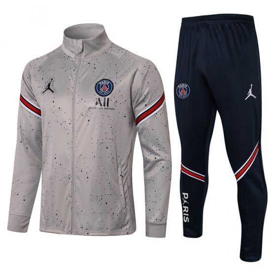 Tuta Da Track Giacca Paris Saint-germain Jordan 21-22 Grigio - Clicca l'immagine per chiudere