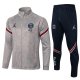 Tuta Da Track Giacca Paris Saint-germain Jordan 21-22 Grigio