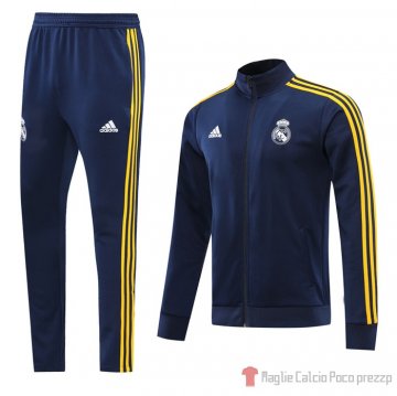 Tuta Da Track Giacca Real Madrid 2020-21 Blu Marino