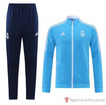 Tuta Da Track Giacca Real Madrid 21-22 Blu Tuta Da Track Giacca Real Madrid 21-22 Blu