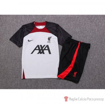 Tuta Da Track Liverpool Manica Corta 2022-23 Bianco - Pantalon Corto