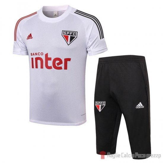 Tuta Da Track Sao Paulo Manica Corta 2020-21 Bianco - Clicca l'immagine per chiudere