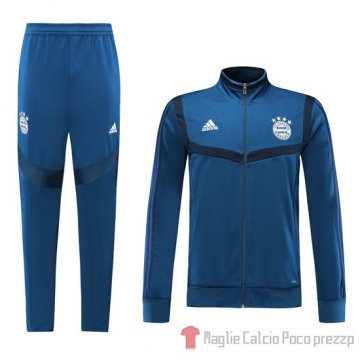 Tuta da Track Bayern Munich 2019/2020 Blu e Nero Tuta da Track Bayern Munich 2019/2020 Blu e Nero
