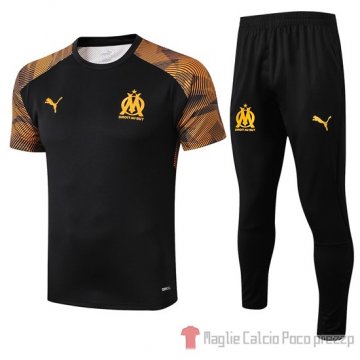 Tuta da Track Marsiglia Manica Corta 2019/2020 Nero Tuta da Track Marsiglia Manica Corta 2019/2020 Nero