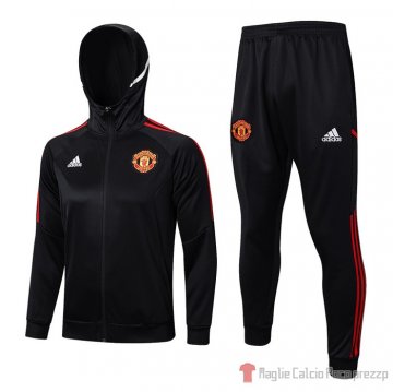 Tuta con cappuccio Manchester United 2022-23 Negro