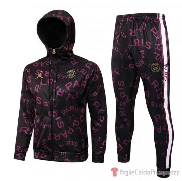 Tuta Con Capucha Del Paris Saint-germain Jordan 21-22 Purpura Tuta Con Capucha Del Paris Saint-germain Jordan 21-22 Purpura