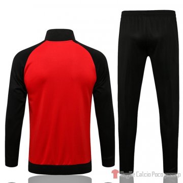 Tuta da Track Giacca Manchester United 2021-22 Rojo Y Negro