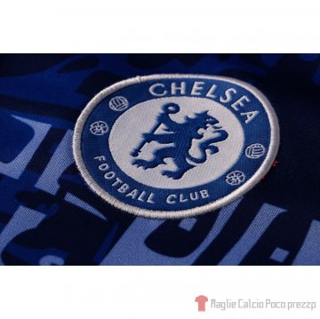 Tuta da track Chelsea Manica Corta 21-22 Azul