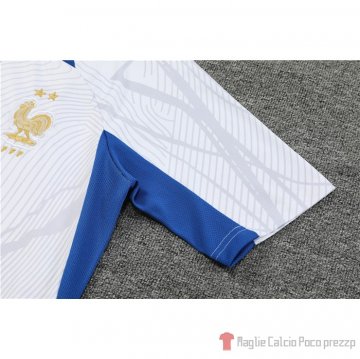 Chandal Del Francia Manica Corta 2022-2023 Blanco - Pantalon Corto