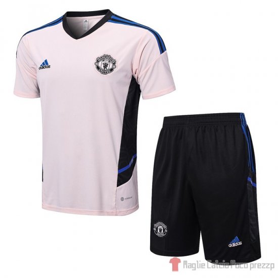 Tuta da Track Manchester United Manica Corta 22-23 Rosa - Pantalon Corto - Clicca l'immagine per chiudere