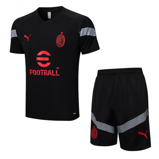 Chandal Del Milan Manica Corta 22-23 Negro - Pantalon Corto - Clicca l'immagine per chiudere