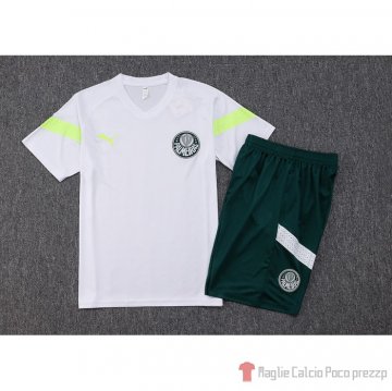 Tuta da Track Palmeiras Manica Corta 2023-24 Blanco - Pantalon Corto