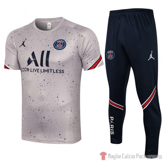 Tuta da Track Paris Saint-germain Manica Corta 2021-22 Gris - Clicca l'immagine per chiudere