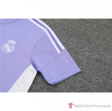 Chandal Del Real Madrid Manica Corta 2022-23 Purpura - Pantalon Corto