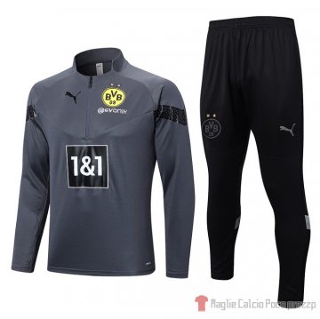 Felpa Della Tuta Borussia Dortmund 2022-23 Gris