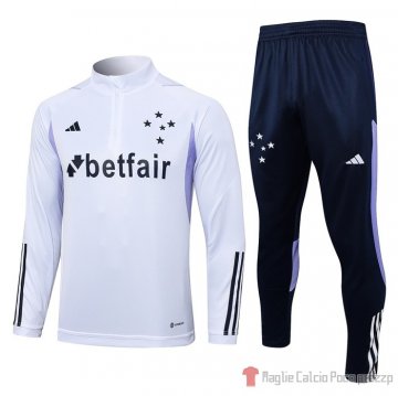 Felpa Della Tuta Cruzeiro 23-24 Blanco Felpa Della Tuta Cruzeiro 23-24 Blanco