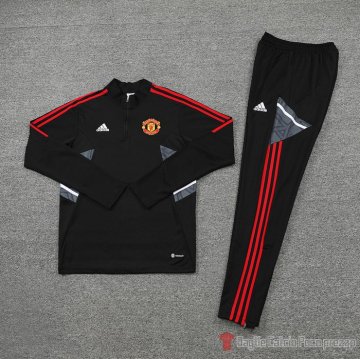 Felpa Della Tuta Manchester United 2022-23 Negro