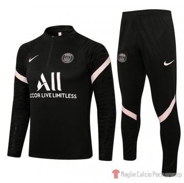 Tuta Da Track Felpa Paris Saint-germain 21-22 Negro Y Rosa Tuta Da Track Felpa Paris Saint-germain 21-22 Negro Y Rosa