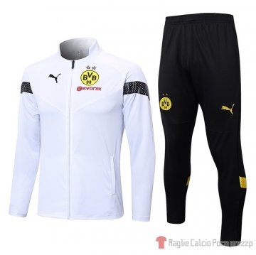 Giacca Della Tuta Borussia Dortmund 22-23 Blanco Giacca Della Tuta Borussia Dortmund 22-23 Blanco